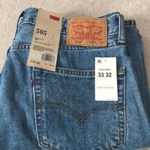 MEN’S 505 LEVI’S JEANS NEW WITH TAGS size 33x32
